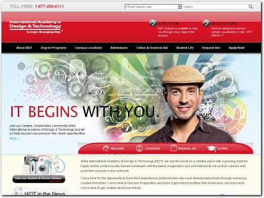 http://www.iadt.edu/ website