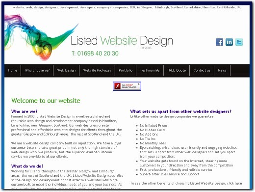 http://www.listedwebsitedesign.com website