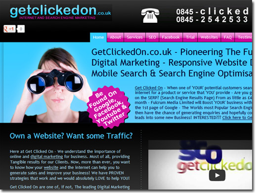 http://www.getclickedon.co.uk website