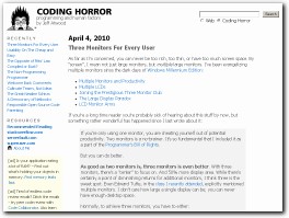 https://blog.codinghorror.com/ website