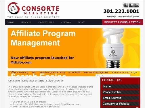 https://www.consortemarketing.com/ website