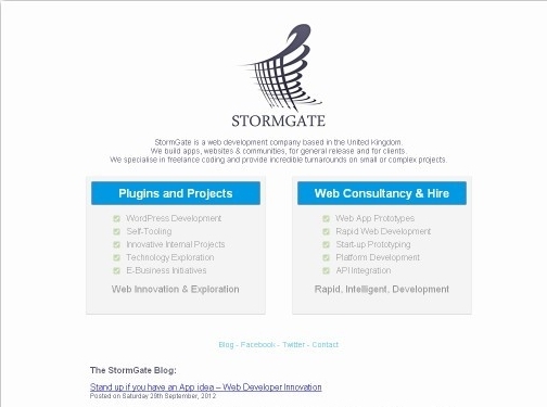http://www.stormgate.co.uk website
