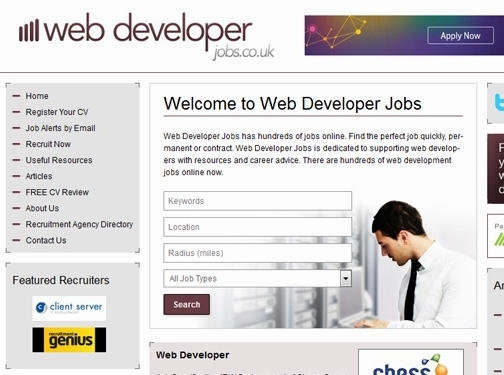 https://www.webdeveloperjobs.co.uk/ website