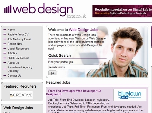 https://www.technojobs.co.uk/web-design-jobs website